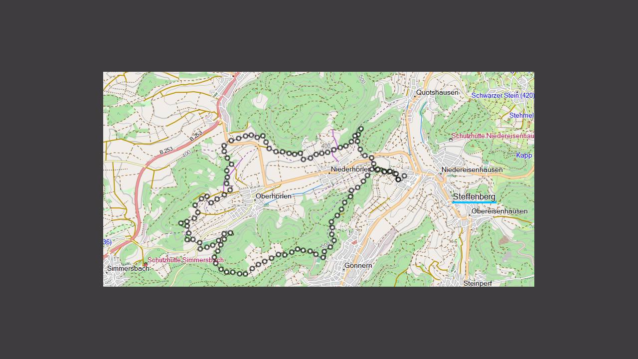 In einer großen Schleife wanderten zurück zum Ausgangspunkt in Steffenberg