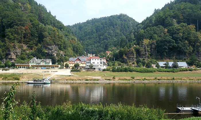 Blick über die Elbe nach Schmilka