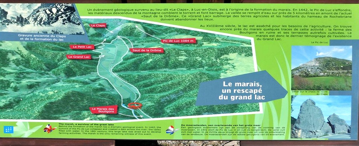 Der Sumpf ist Überbleibsel eines Sees, der durch geologische Veränderungen verschwand
