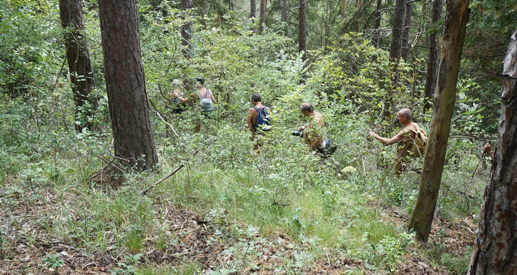 Manchmal verlief die Wanderung in engem Kontakt mit der Natur
