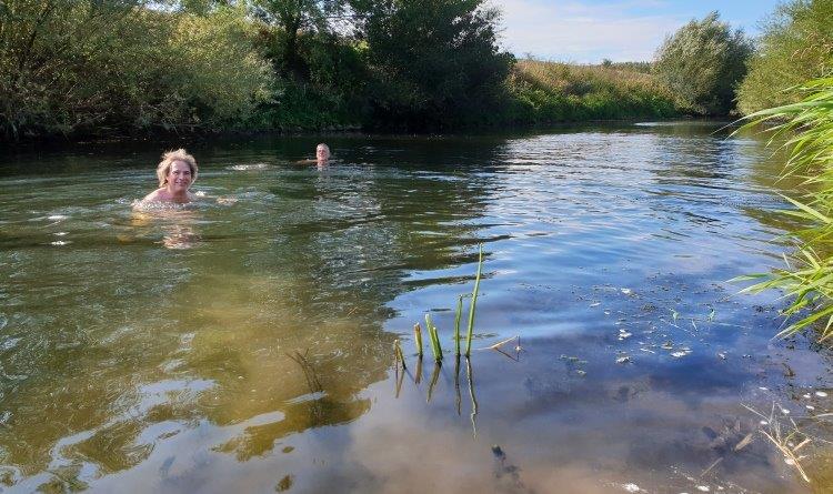 Streckenschwimmen in der Ems