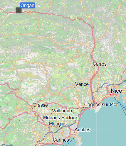 Origan Karte Origan Karte