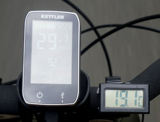Bei 19 Grad Luft und 29 km/h fühlt man die Kühle