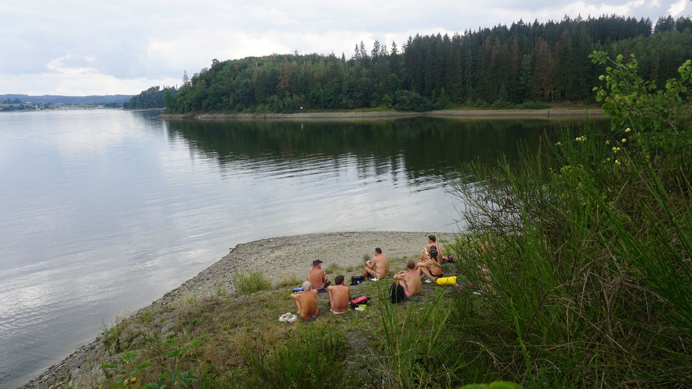 Bei der Radel-Pause am Bleiloch-Stausee konnte man ins Träumen geraten