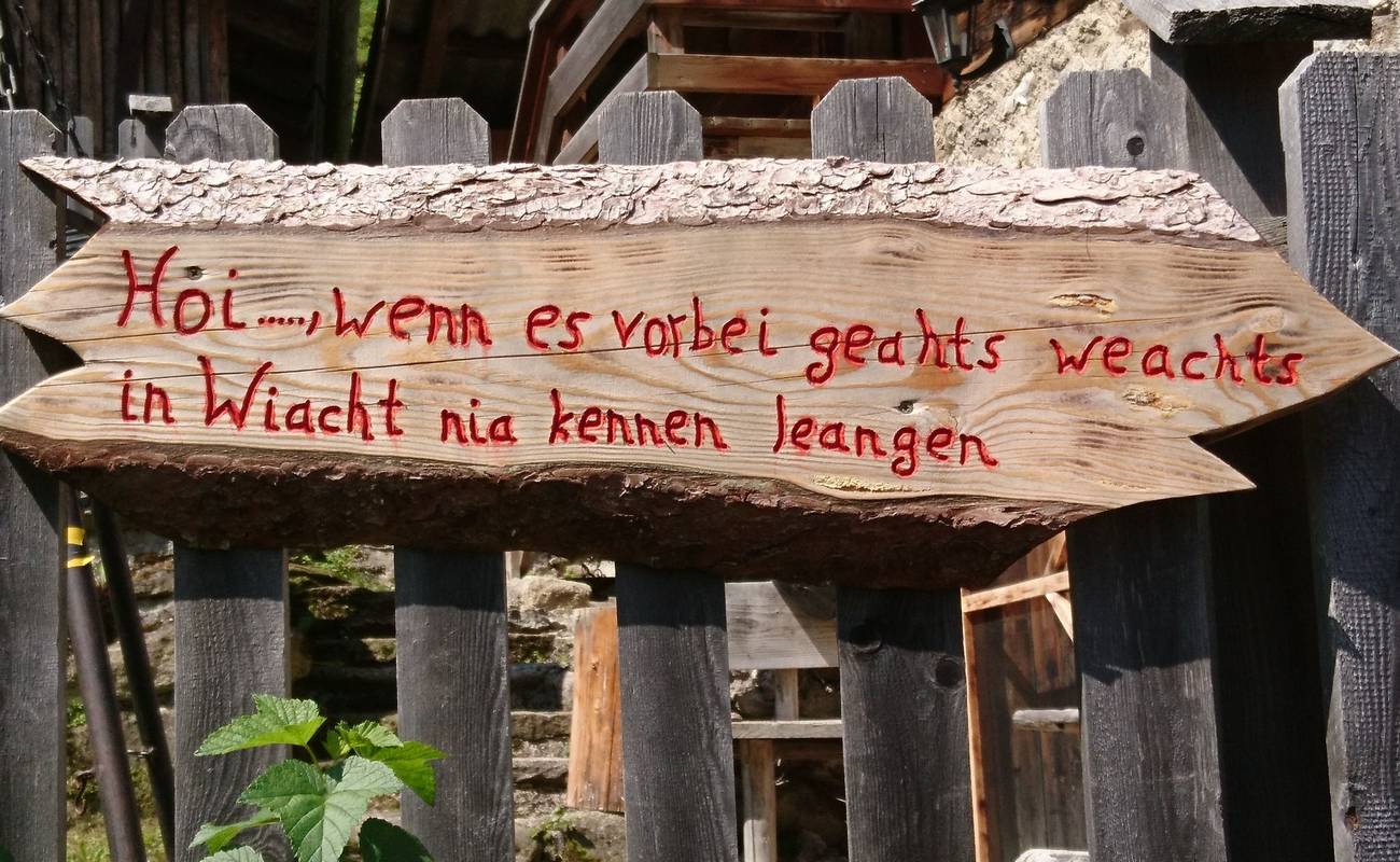 Gott sei Dank funktioniert google Translate hier oben!
