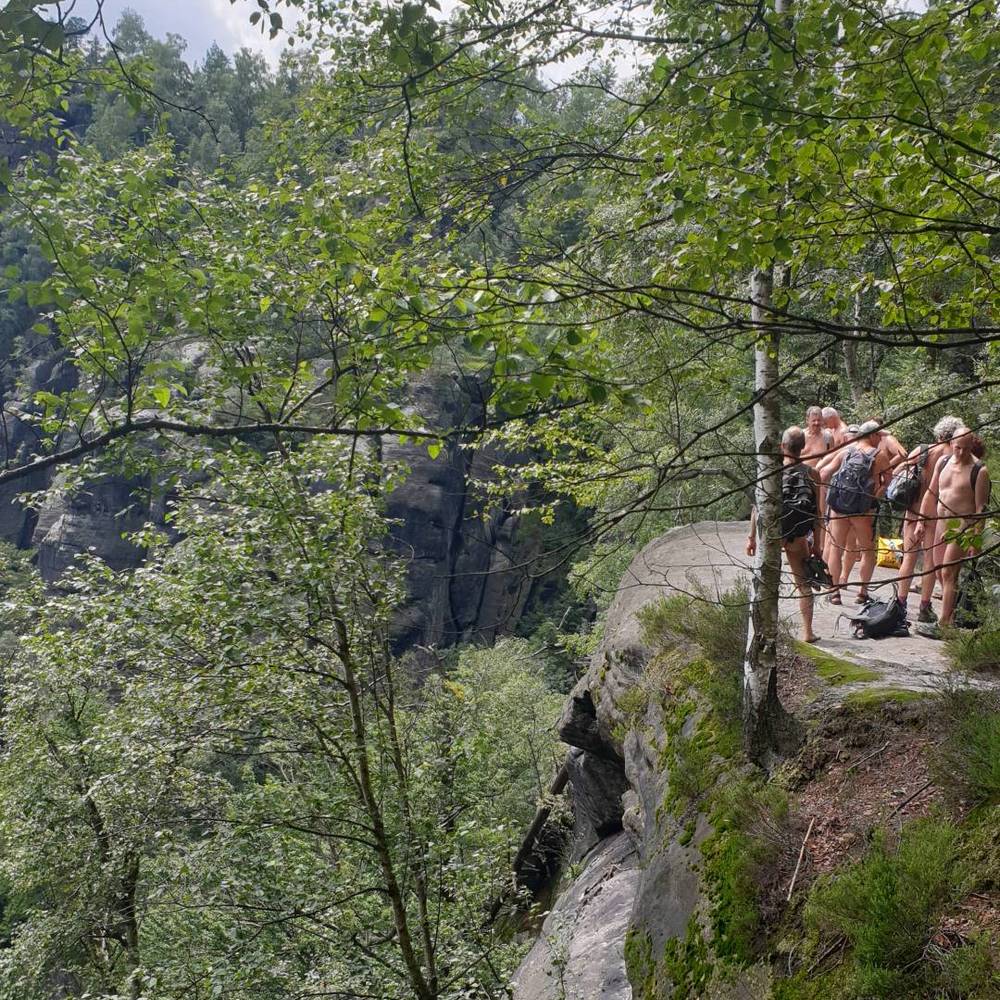 Die Aussicht am »Spieß«, einer Steinnadel