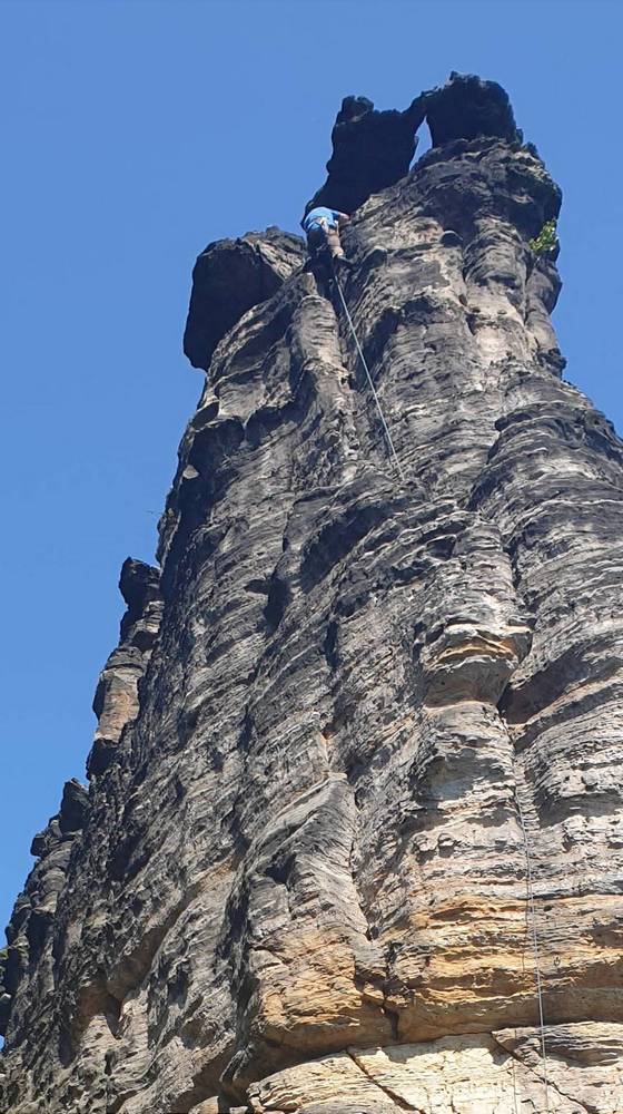 Detail: Kurz vor dem Gipfel