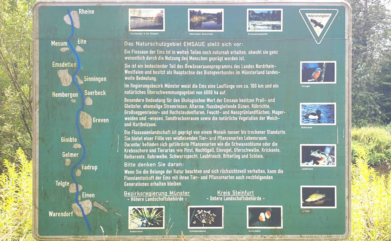 Infotafel zur EMSAUE