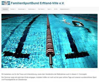 Die Homepage des FSB Erftland-Ville