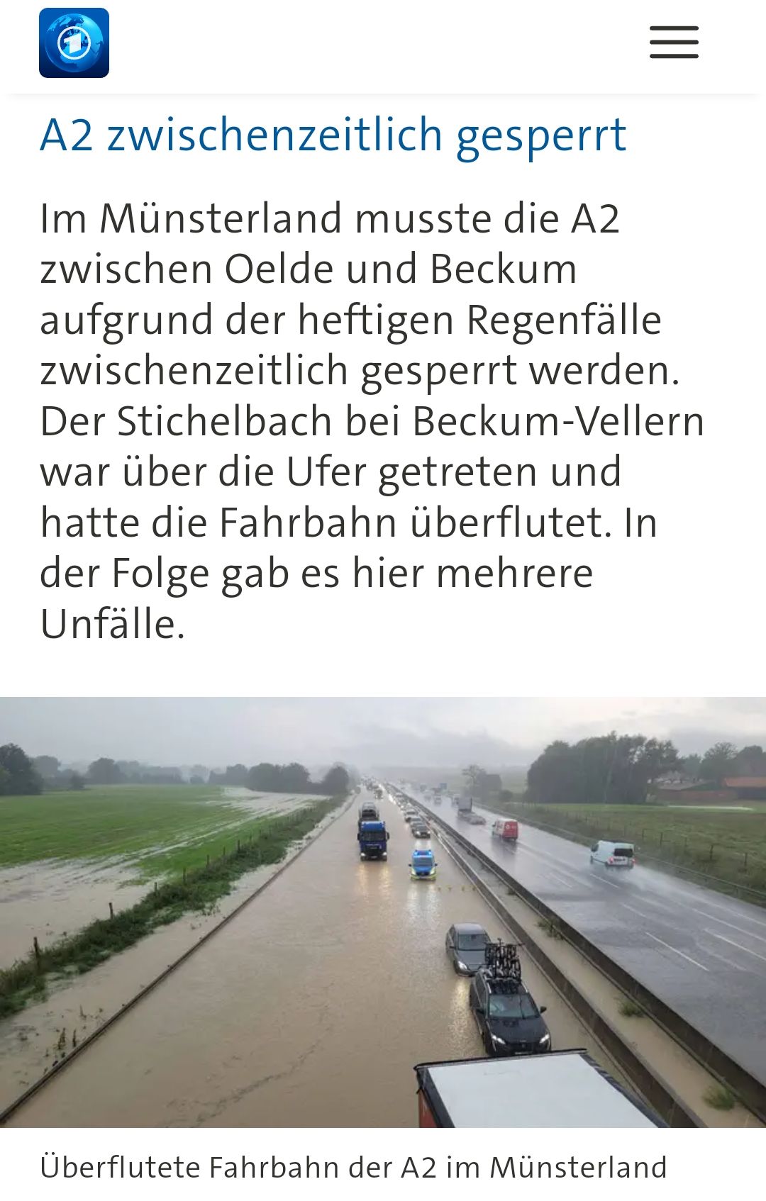 A2 von Starkregen überflutet (6|6)
