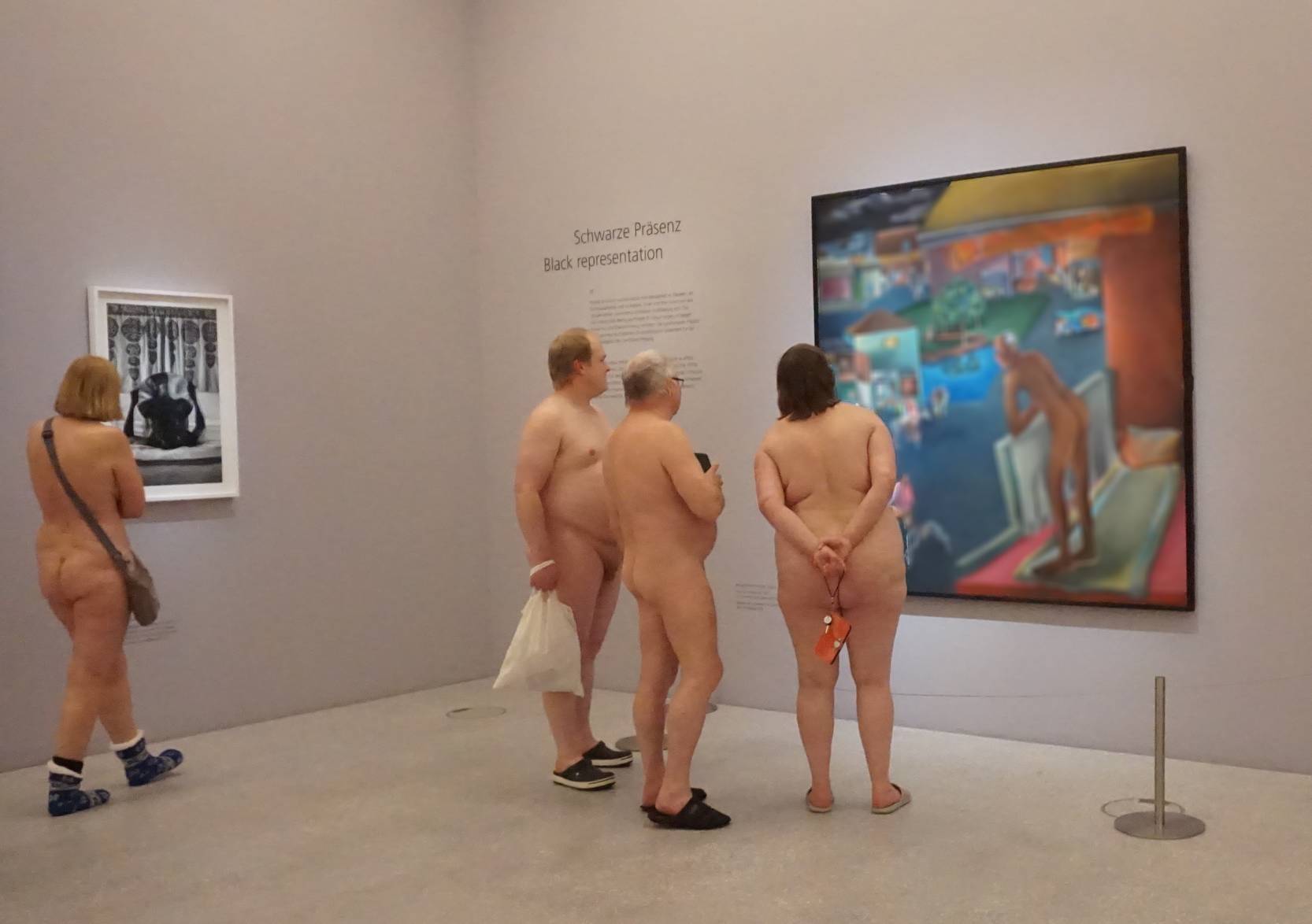 Ein wichtiges Thema war die Präsenz dunkelhäutiger Menschen in der nackten Kunst. 5(6)