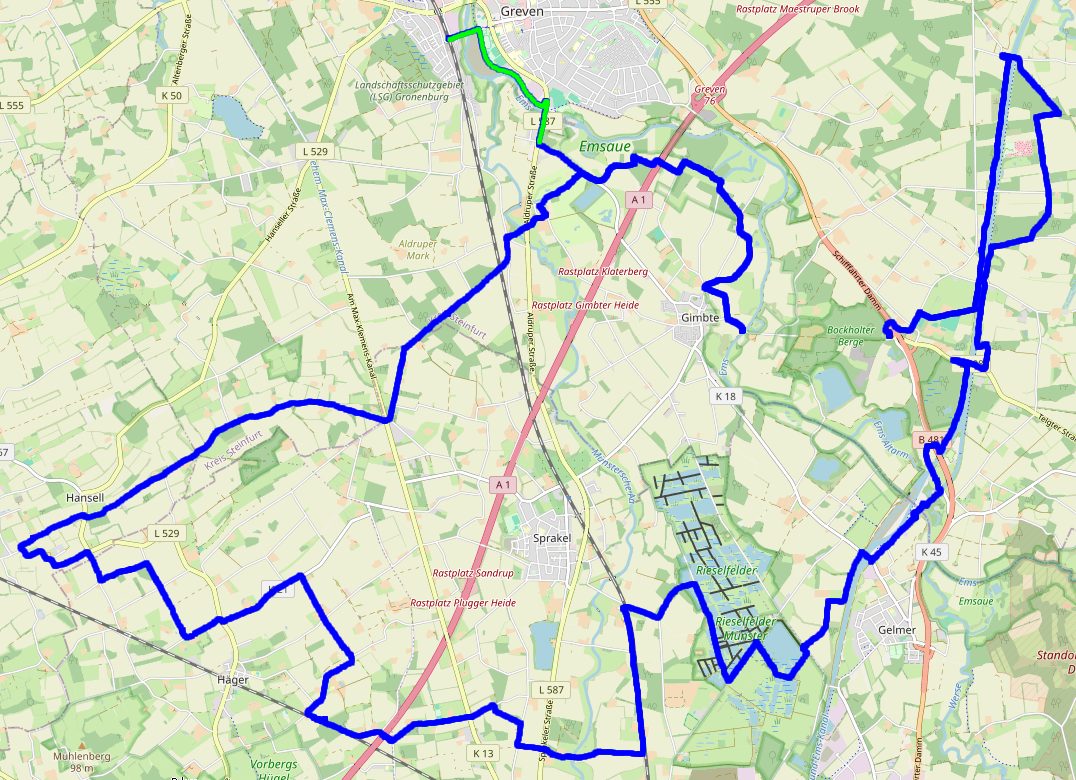 2(2) 46 km radeln bei 34° Luft