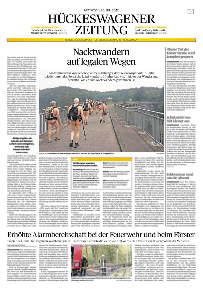 Hueckeswagener Zeitung Titelblatt Hueckeswagener Zeitung Titelblatt