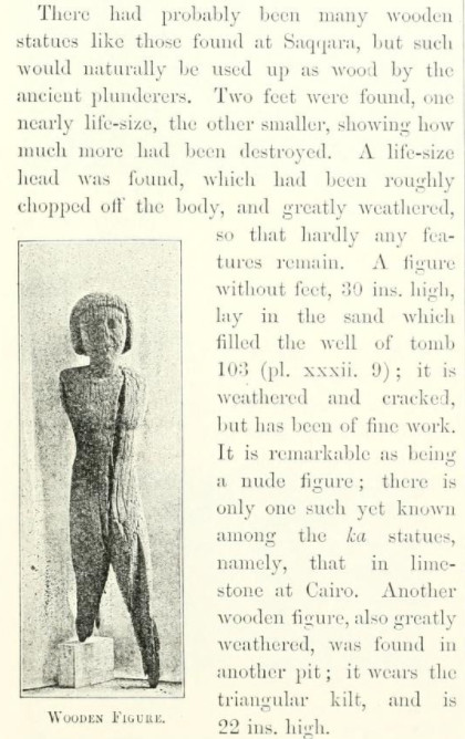 Altes Reich, hölzerne Statuette eines Mannes aus Deshasheh Altes Reich, hölzerne Statuette eines Mannes aus Deshasheh