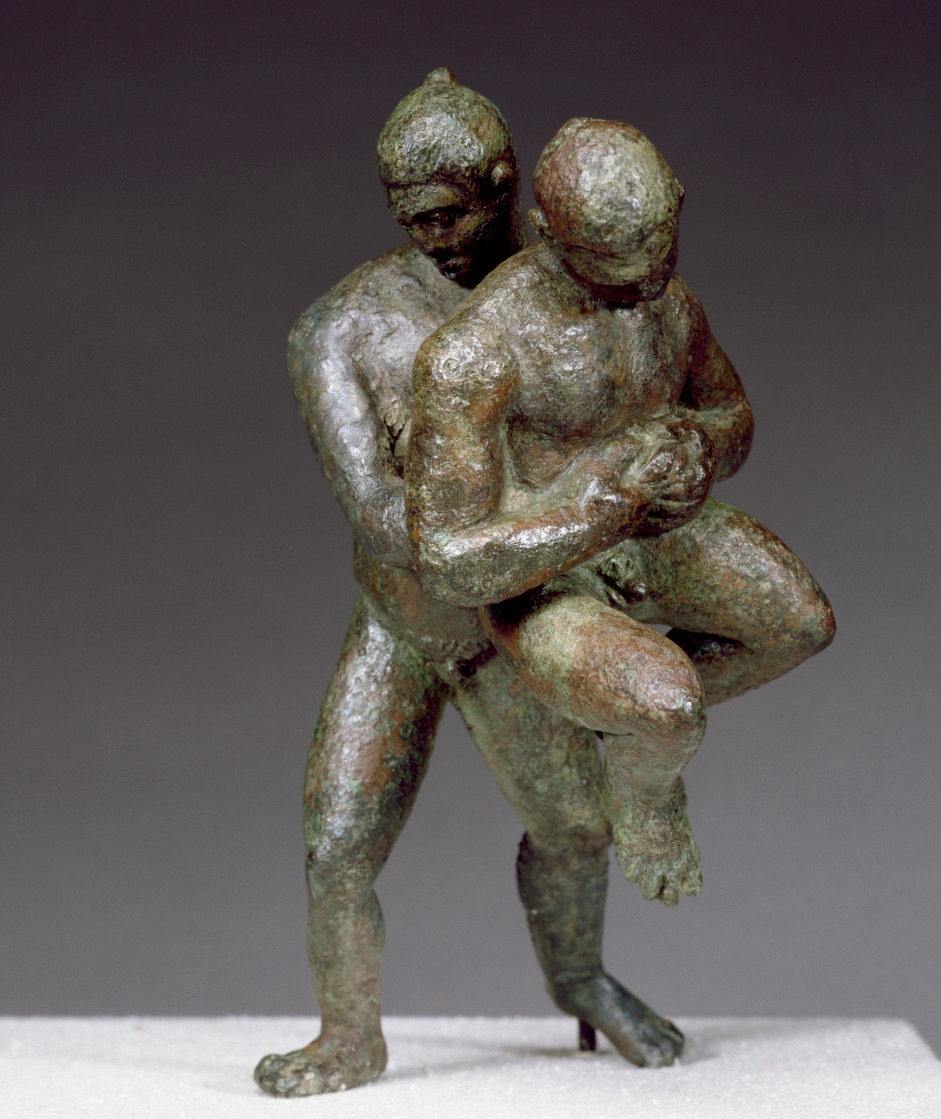 Griechische Ringer, 2. Jh.v.C., Wikimedia Commons (gemeinfrei), Quelle: Sammlung Walter