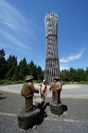 2015 Sauerland Nacktwanderwoche - Am Lörmecke-Turm