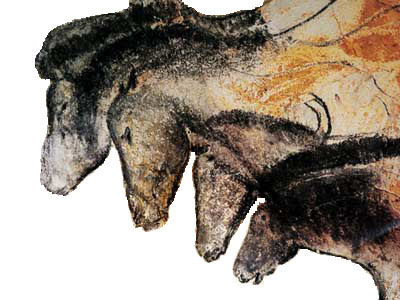Pferdemalerei in der Chauvet-Höhle